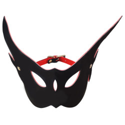 LuxuryFantasy Masque Long Eared Owl Noir et Rouge